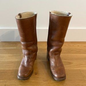 Frye Campus Shearling-Lined Boots Size 7.5